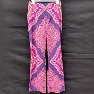 Cache Psychedelic Boho Hippie Raver Flare Pants